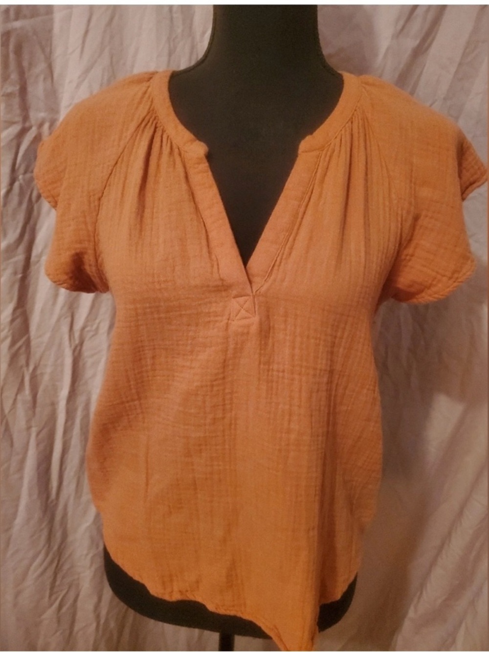 Universal Thread muslin gauze cotton short sleeve top